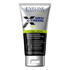 EVELINE MEN XTREME ACTIVATED CHARCOAL SCRUB GEL 6 IN1 150ML Default Title - MamasJan skincare