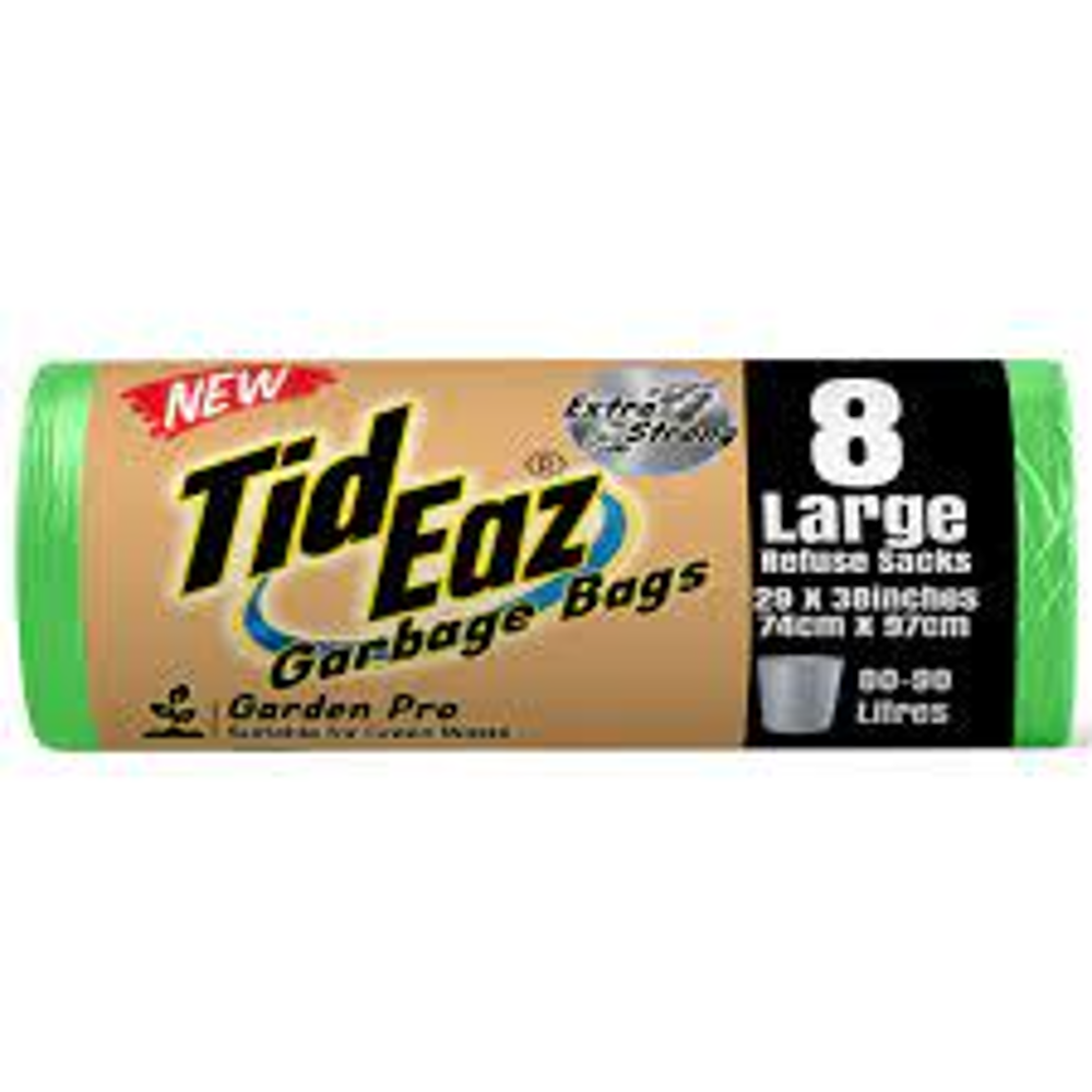 TID EAZ GARBAGE BAGS NO.8 LARGE 29X38 Default Title - MamasJan Grocery Nonfood