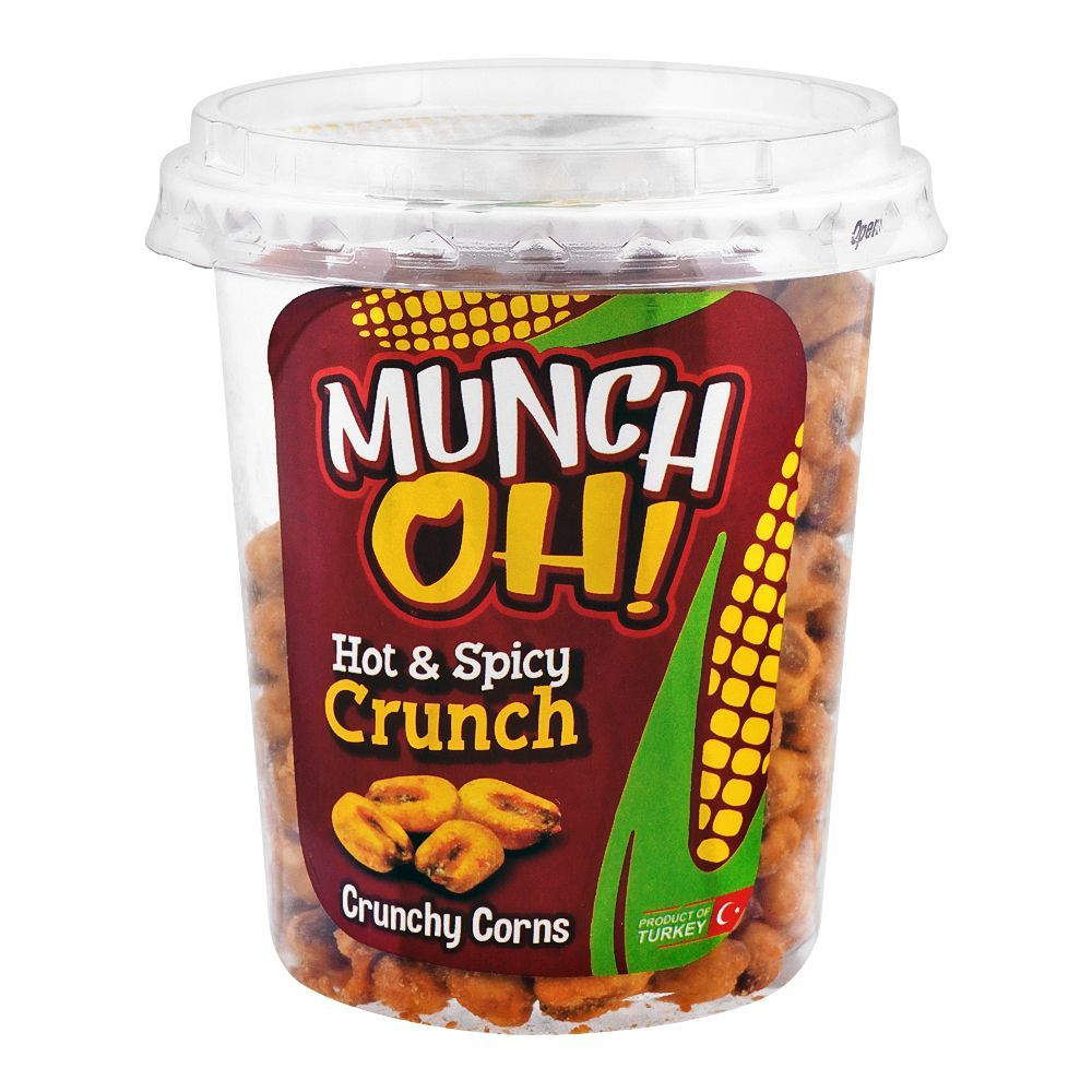 MUNCH OH CRUNCHY CORN HOT & SPICY CRUNCH 100GM Default Title - MamasJan Grocery