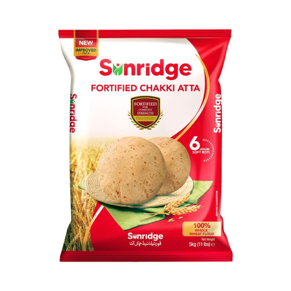SUNRIDGE FORTIFIED CHAKKI ATTA 5KG Default Title - MamasJan Grocery