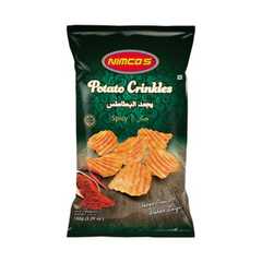 NIMCOS POTATO CRINKLES SPICY CHIPS 150 GM Default Title - MamasJan Grocery