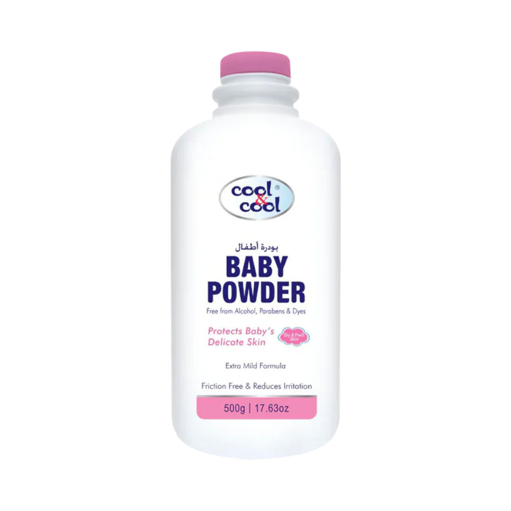 COOL & COOL BABY POWDER NON STERILIZED 500GM Default Title - MamasJan Grocery Nonfood