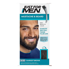 JUST FOR MEN BEARD COLOR GEL DARKEST BROWN BLACK M50 Default Title - MamasJan haircare