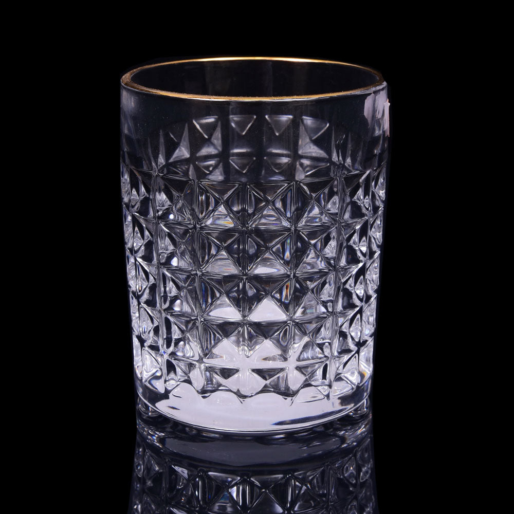 GLASS HONGLI IR GOLDEN G5412F (Pack 6) Default Title - MamasJan Crockery