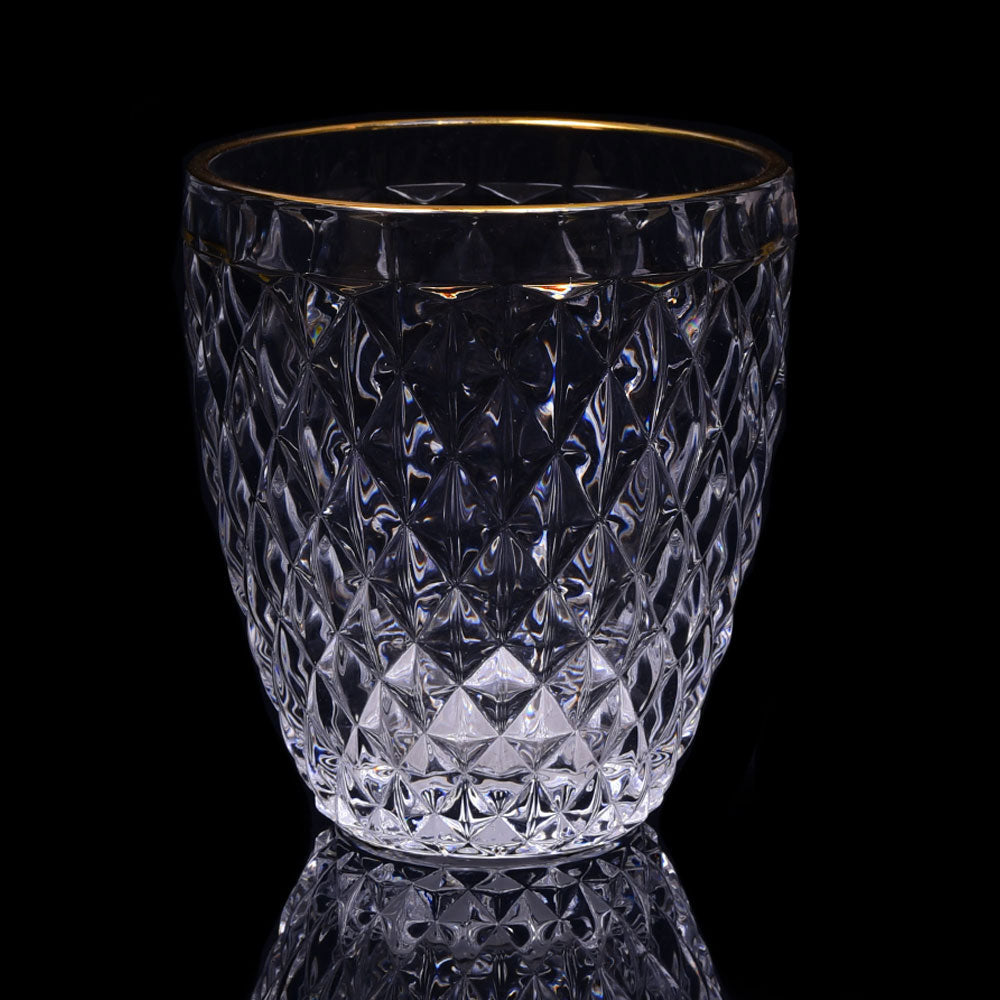 GLASS HONGLI IR GOLDEN G611FL (Pack 6) Default Title - MamasJan Crockery