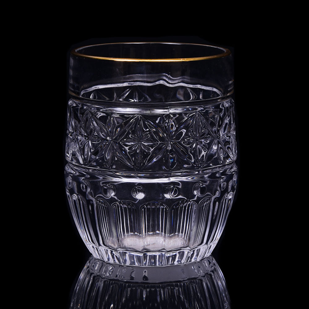 GLASS HONGLI IR GOLDEN G72410 (Pack 6) Default Title - MamasJan Crockery
