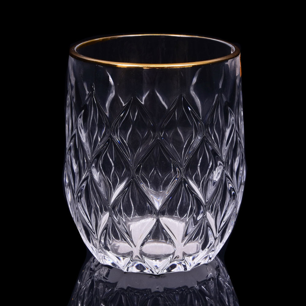 GLASS HONGLI IR GOLDEN G72310 (Pack 6) Default Title - MamasJan Crockery