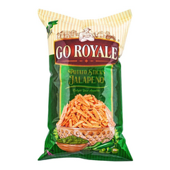 GO ROYALE POTATO STICKS JALAPENO 110GM Default Title - MamasJan Grocery