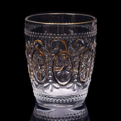GLASS HONGLI IR GOLDEN MG9033B (Pack 6) Default Title - MamasJan Crockery
