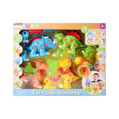 2058 PLAY GO 4IN1 DINO WORK SHOP 70PC H.B Default Title - MamasJan Toys