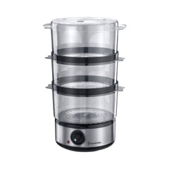 RUSSEL HOBBS STEAMER 3 TIER BRUSHED 14453 Default Title - MamasJan Electronics