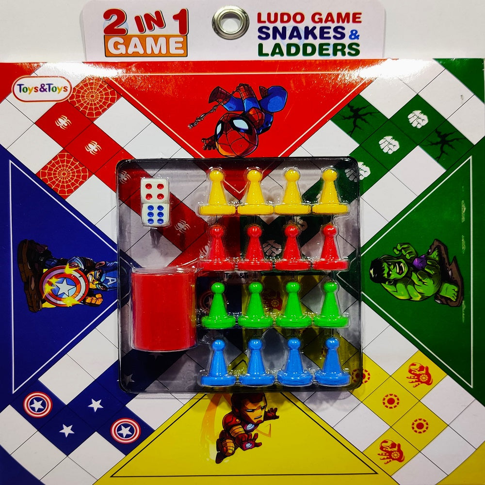 LSW-09 2 IN 1 LUDO GAME (MEDIUM) Default Title - MamasJan Toys