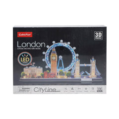 L532H CUBICFUN 3D PUZZLE LONDON CITY LINE 186PC Default Title - MamasJan Toys