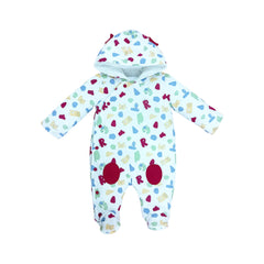BOYS L/S QUILTED ROMPER HOODED MZW-24 0-3M 241-001 Default Title - MamasJan KidsWear