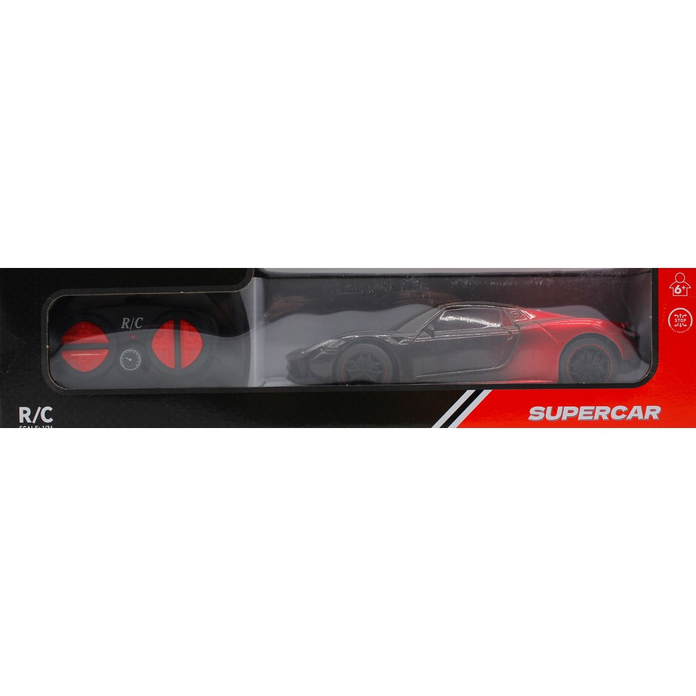 824-1C 124 PORSCHE CAR RED R/C Default Title - MamasJan Toys