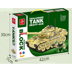 LX-A3606 HEAVY ACE ARMY TANK 550PCS Default Title - MamasJan Toys