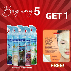 Buy 5 Nero Air Freshener Get 1 Purederm Mask Free