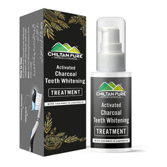 Activated Charcoal Teeth 🦷 Whitening Treatment - Whitens Teeth Naturally, Kills Cavity causing Bacteria & Eliminates Bad Breath