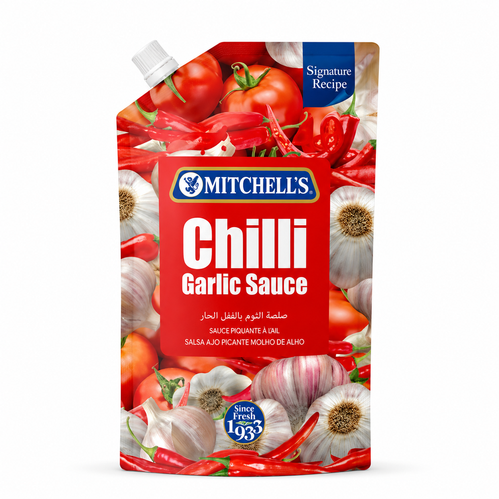 MITCHELLS CHILLI GARLIC SAUCE POUCH 400 GM Default Title - MamasJan Grocery
