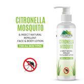 Citronella Mosquito Natural Repellent Body Lotion – Works against mosquito, Eliminate infections, Contain Anti-inflammatory properties – 100% natural