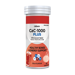 Cac-1000 Plus Effervescent Cola Flavor Tablets (1 Bottle = 10 Tablets)