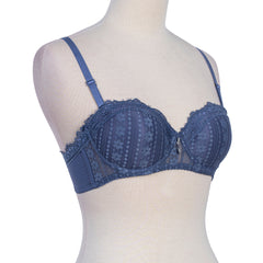 BELLEZA PADDED WIRED BRA SET CD083 BLUE / 42-C - MamasJan Lingerie