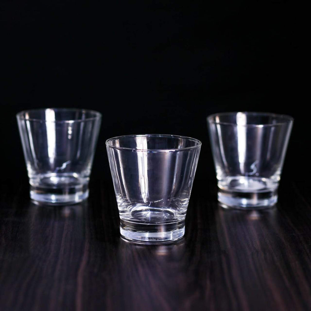 GLASS OCEAN STUDIO ROCK WHITE 16112 (Pack 6) Default Title - MamasJan Crockery