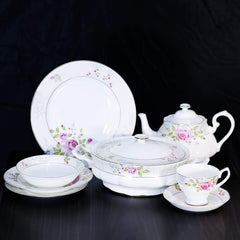 DINNER SET BONE CHINA 85PC AAYS04 Default Title - MamasJan Crockery