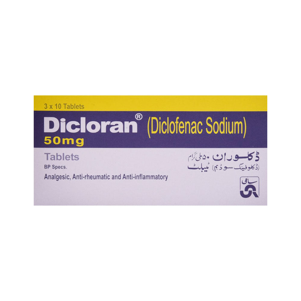 DICLORAN 50MG TAB 30S Strip - MamasJan Medicen