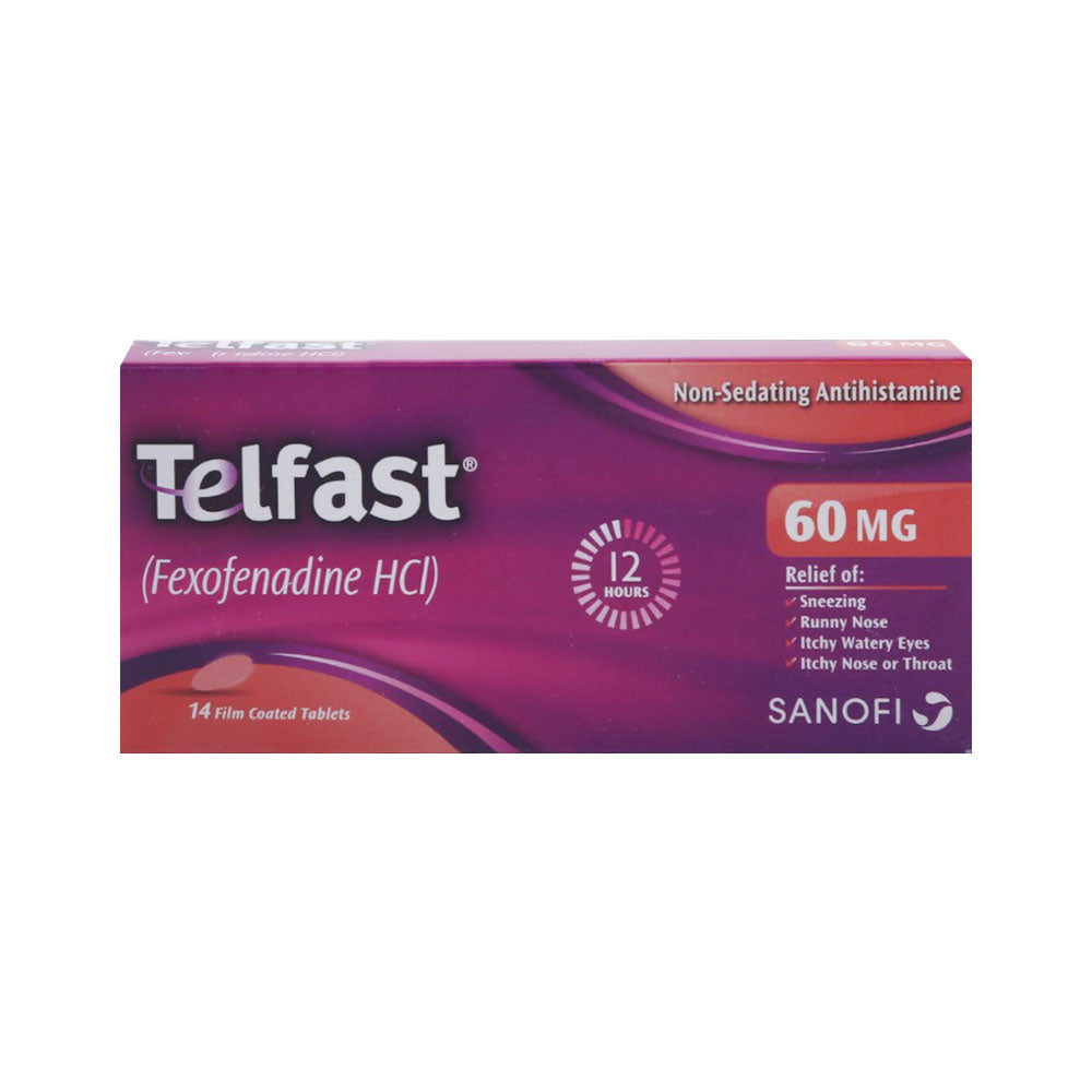 TELFAST 60MG TAB 14S Default Title - MamasJan Medicen