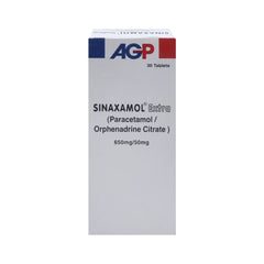 SINAXAMOL EXTRA TAB Strip - MamasJan Medicen