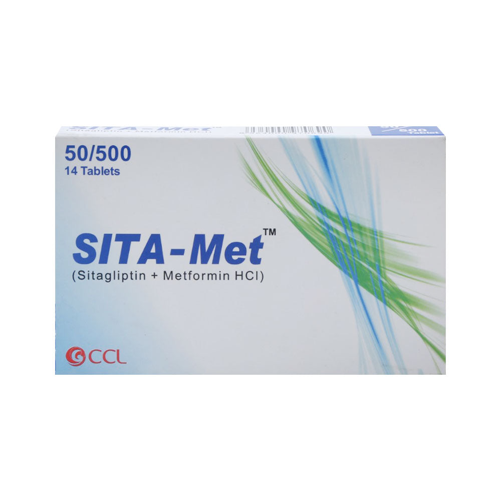SITA MET 50/500MG TAB 14S Strip - MamasJan Medicen