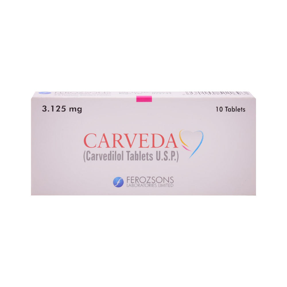CARVEDA 3.125MG TAB Default Title - MamasJan Medicen