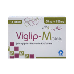 VIGLIP M 50MG/850MG TAB Strip - MamasJan Medicen