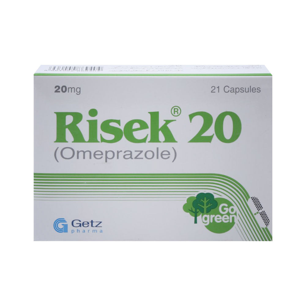 RISEK 20MG CAP 21S Strip - MamasJan Medicen