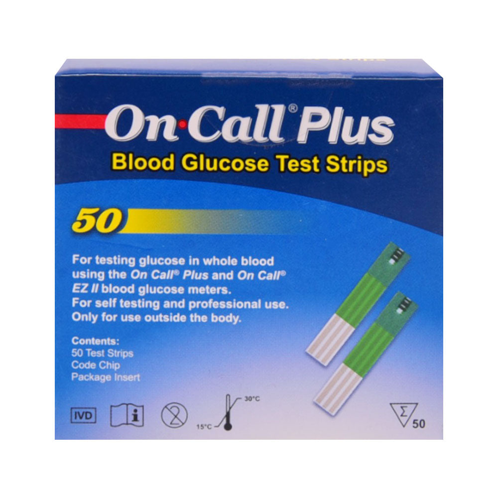 ON CALL PLUS STRIPS 50 PACK Box - MamasJan Medicen