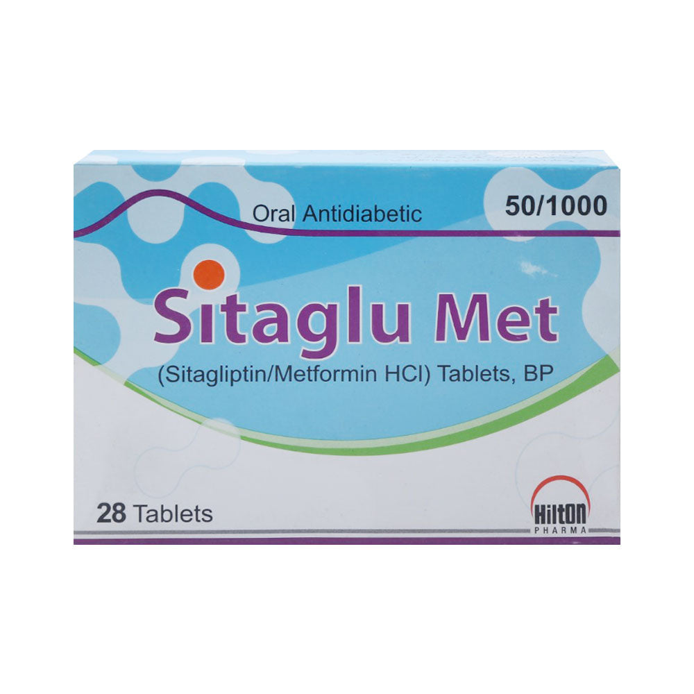 SITAGLU MET 50/1000MG TAB 28S Strip - MamasJan Medicen