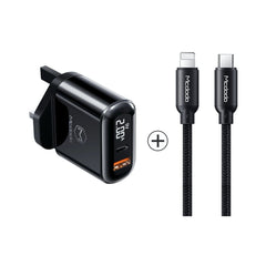 20W Dual Port Charger With Digital Display Default Title - MamasJan Phone & Accessories