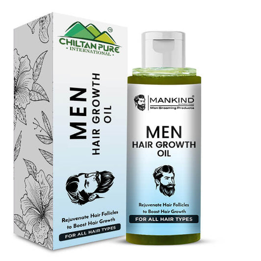 Men Hair Growth Oil – Encourages Scalp Circulation, Repair Hair Damage, Rejuvenate Hair Follicles to Boost Hair Growth 120ml,Doctor's 👨⚕️ Recommended