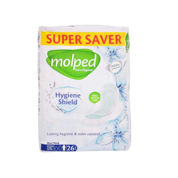 Molped Sanitary Pads Trio Maxi Extra Long Pack 26Pcs