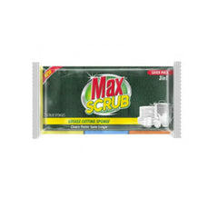 MAX GREASING CUTTING MULTI LARGE 3IN1 SPONGE WITH SCRUB Default Title - MamasJan Grocery Nonfood