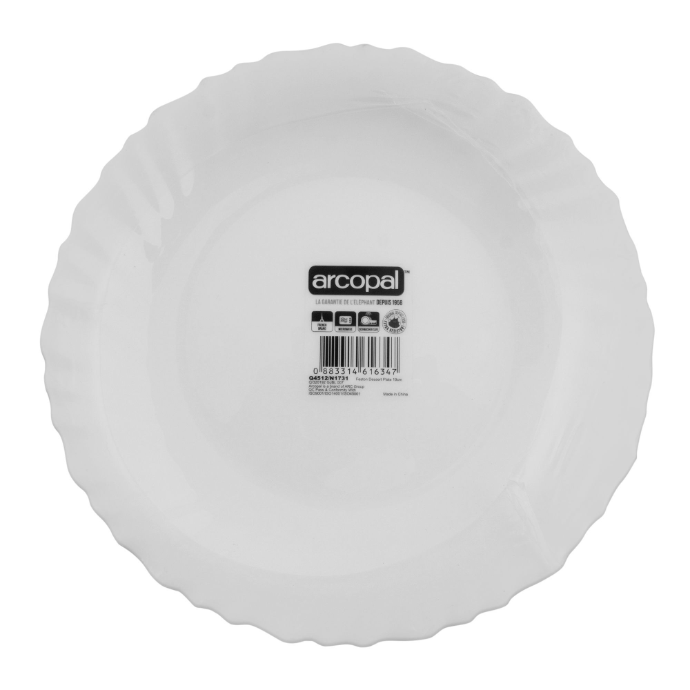 DISH LUMINARC ARCOPAL WHITE N2871 Default Title - MamasJan Crockery
