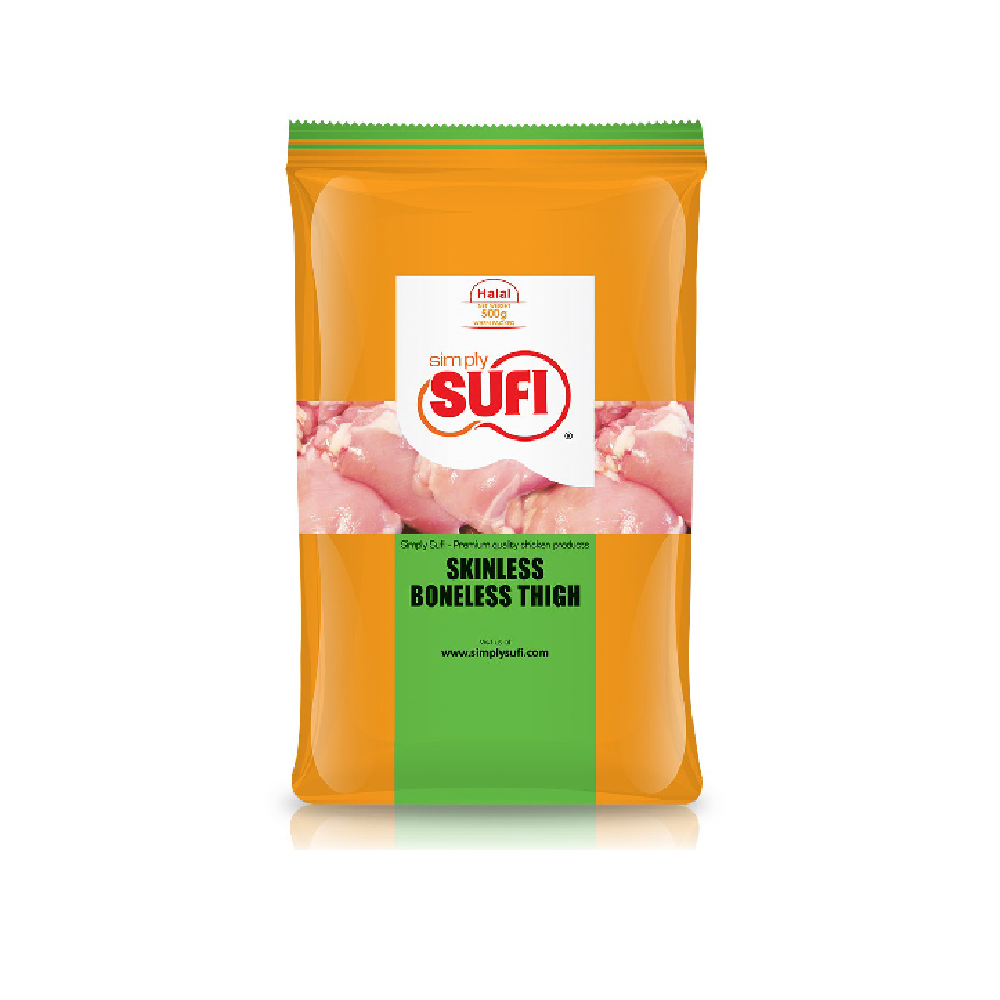 SUFI SKINLESS BONELESS THIGH 500 GM Default Title - MamasJan Grocery