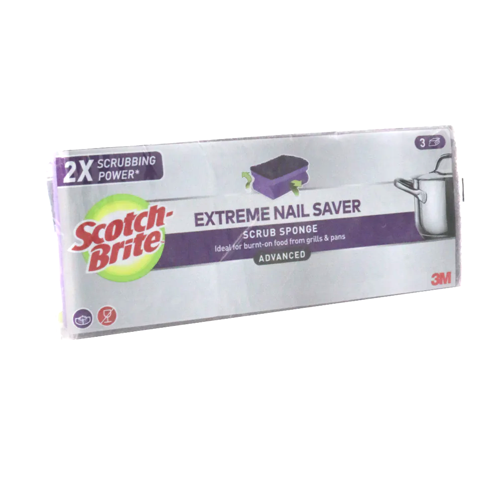 SCOTCH BRITE EXTREME NAIL SAVER SPONGE 3PCS Default Title - MamasJan Grocery Nonfood