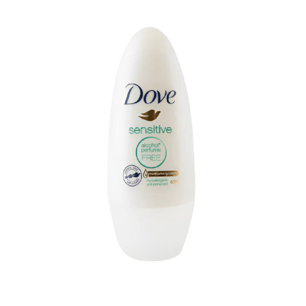 DOVE DEODORANT ROLL ON SENSITIVE ALCOHOL PERFUME FREE 40 ML Default Title - MamasJan Grocery Nonfood