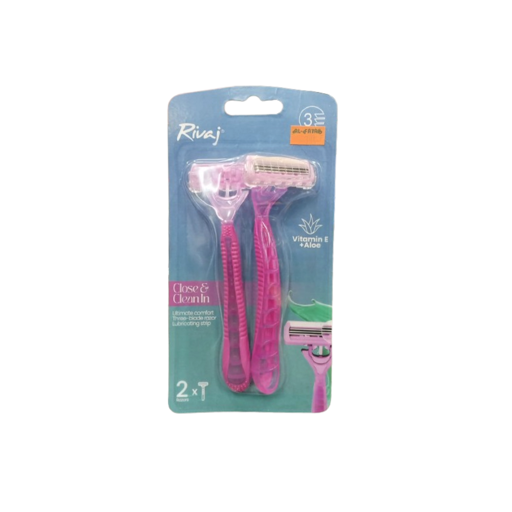 RIVAJ 2'S CLOSE & CLEAN RAZOR Default Title - MamasJan skincare
