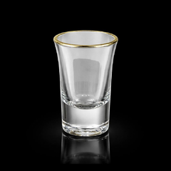GLASS HONGLI IR SHORT GOLDEN G2102AD (Pack of 6) Default Title - MamasJan Crockery