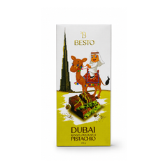 BESTO CHOCOLATE BAR DUBAI PISTACHIO KUNAFA 100 GM Default Title - MamasJan Grocery Food