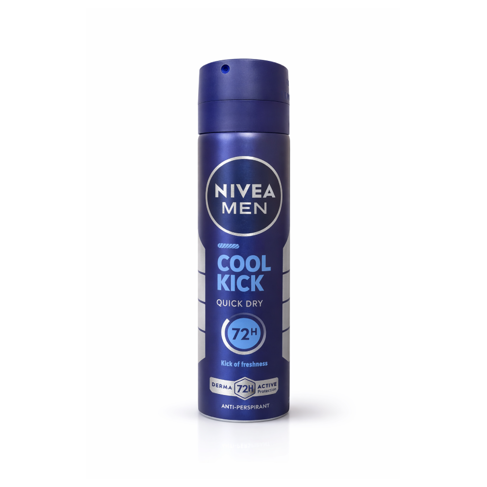 NIVEA MEN DEODORANT COOL KICK QUICK DRY 150 ML Default Title - MamasJan Grocery Nonfood
