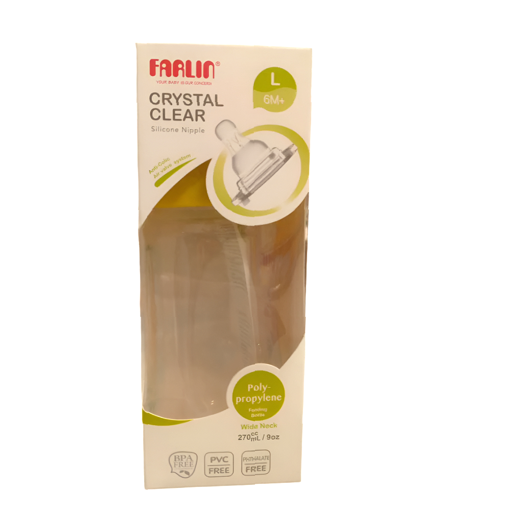 FARLIN BABY FEEDING BOTTLE MOMFIT 3M+270 ML AB-42011-B Default Title - MamasJan Grocery Nonfood